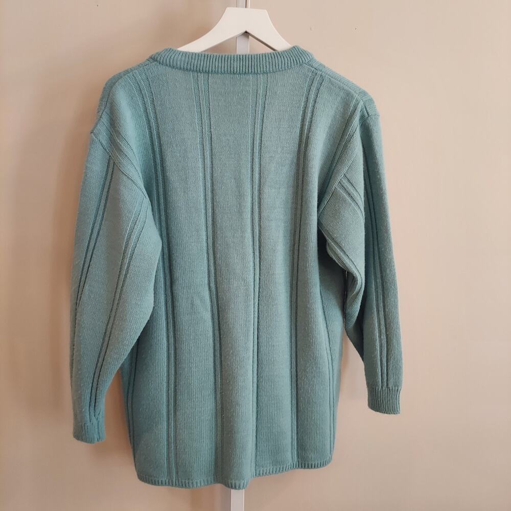 Vintage Embroidered Cardigan Sweater Coastal Grandma Longline V-Neck Cottagecore - Picture 7 of 7